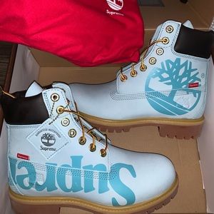 NEW 6M/7.5W Supreme X Timberland Premium blue Boot